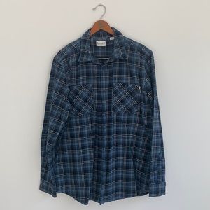 Timberland mens flannel work shirt blue XL